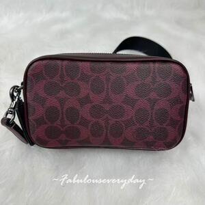 Coach Jayden Crossbody Bag In Signature Canvas/QB/Currant CBK21 NWT